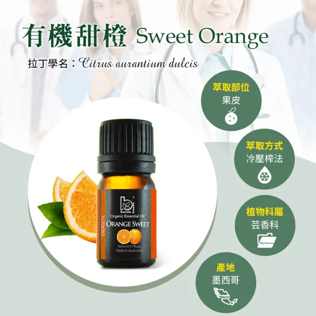 【Bonnie House 植享家】排憂解悶助眠組(甜橙精油5ml+保加利亞薰衣草精油5ml+天竺葵精油5ml)