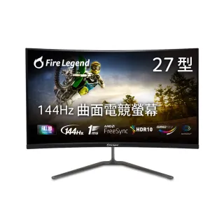 【Aopen 建碁】27HC5R P0 電競曲面螢幕(27型/FHD/144Hz/1ms/VA)
