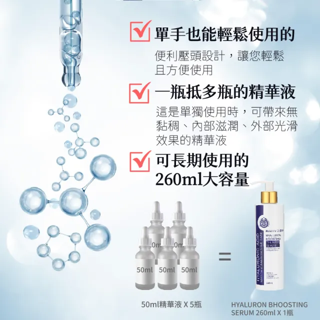 【AUS LIFE 澳思萊】靚白活顏肌因菁華露260ml+靚白抗皺肌因賦活精華35ml(1+1亮白保濕)