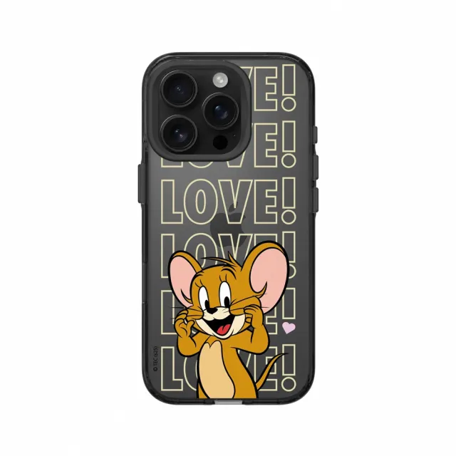 【RHINOSHIELD 犀牛盾】iPhone 14系列 Clear 抗黃化透明防摔手機殼/傑利鼠愛心(湯姆貓與傑利鼠)