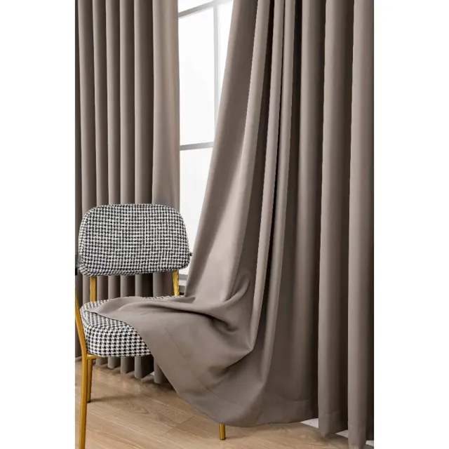 【BLACK PEACOCK 黑孔雀】純色遮光窗簾單片寬150*高130CM-1片入(遮光窗簾 半腰窗簾 門簾 風水簾 多色可選)