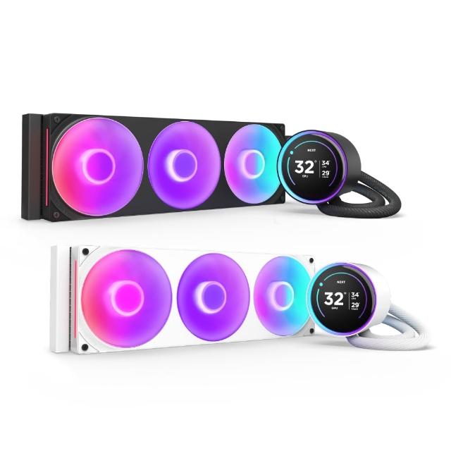 【NZXT 恩傑】Kraken Elite 360 RGB一體式水冷(6年保固/冷熱分艙/LCD螢幕/CPU散熱器/AIO)