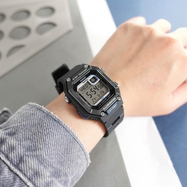 【CASIO 卡西歐】200圈記憶藍芽運動電子錶-3款可選 情人節 送禮(WS-B1000-1A/2A/8B)