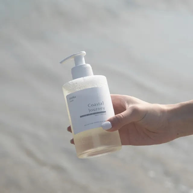 【JAN DAN 簡單】濱海旅行沐浴露300ml+萃泌蓬鬆洗髮精300ml組合 2入組