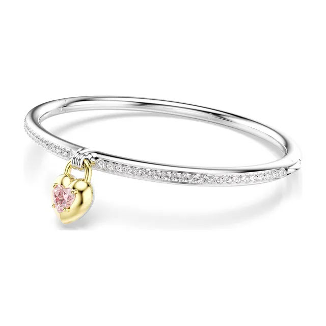 【SWAROVSKI 施華洛世奇】Idyllia 雙面愛心手鐲-尺寸M 618年中慶 推薦(5737266)