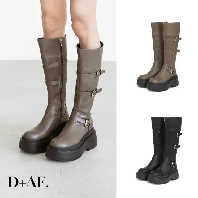 【D+AF】霸氣登場Plus級釦環加厚底釦環長靴