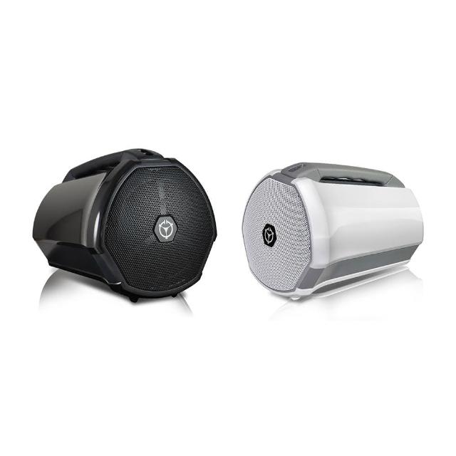 CHIAYO 嘉友 2代藍芽迷你攜帶式擴音機 COACH 400，內建MP3模組與液晶螢幕，支援16CH可調頻UHF麥克風，麥克風皆可使用，並配備可充式鋰電池，適用於室內外活動、會議、音響劇院等場景。動圈式麥克風，單一指向性，白色系設計，輕便可背式肩帶，輸出功率達40W，支援交流100-240V及直流19V電源，使用時間長達5-6小時（音樂）與10-12小時（演說）。