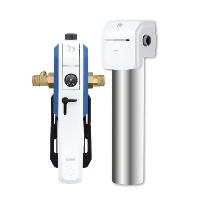 【德國BWT】前置拆洗式雜質過濾器+不鏽鋼顯示型除氯過濾器 全戶/全屋式淨水(含基本安裝E1 HWS+SLIM JUMBO)