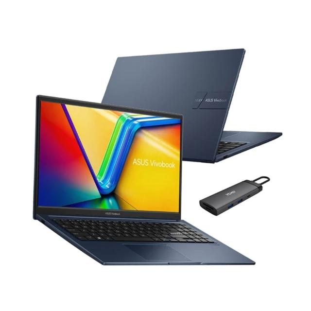 【ASUS】Type-C HUB組★15.6吋i7輕薄筆電(VivoBook X1504VA/i7-1355U/16G/1TB SSD/W11)