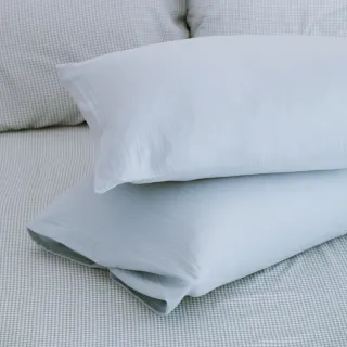 【翔仔居家】雙層紗 / 二重紗 素色枕套2入組-多款任選(48x78cm/枕頭套/純棉枕套/雙層紗枕套)