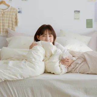 【翔仔居家】雙層紗刺繡 薄被套/被單-繫心(雙人/純棉薄被套/雙人被子/純棉被套)