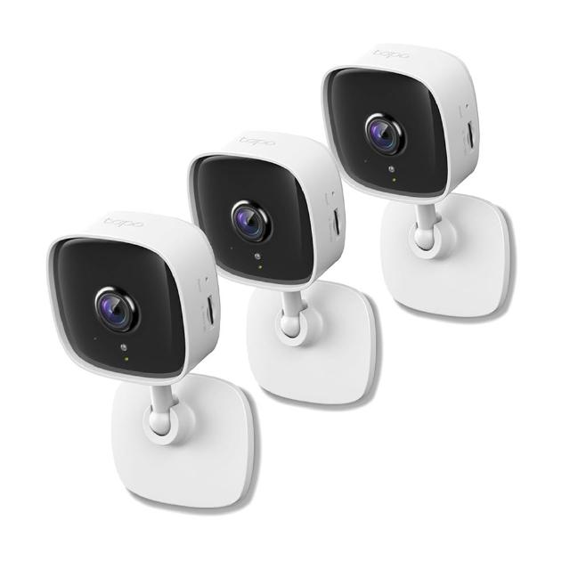 (三入組)【TP-Link】Tapo C100 1080P 200萬畫素WiFi無線網路攝影機/監視器 IP CAM