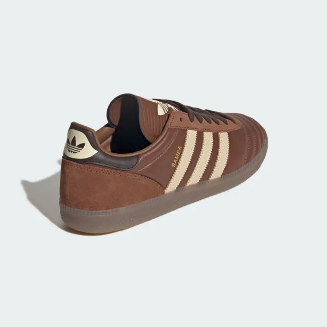 【adidas 愛迪達】Samba JP 男女 休閒鞋 德訓鞋 舒適 棕 米(JR0962)