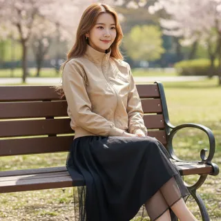 【FILA】女平織外套-卡其(5JKZ-5743-KK)