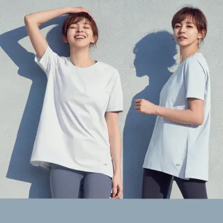 【STL】現貨 FRESH light Air OverFit 涼感 蓋臀 快乾 女 運動機能 長版 開衩 短袖上衣(多色)