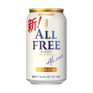【Suntory 三得利】ALL FREE無酒精啤酒風味飲(350mlx12入)