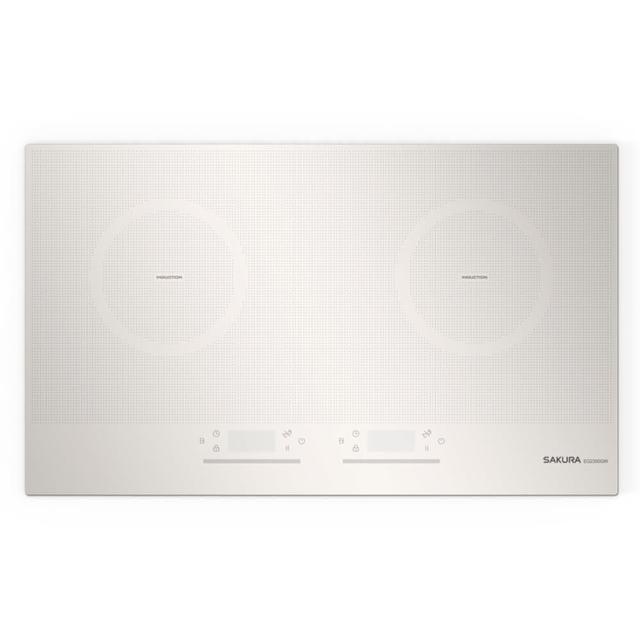 【SAKURA 櫻花】雙口IH感應爐_時尚白(EG2350G原廠安裝-官方直營)