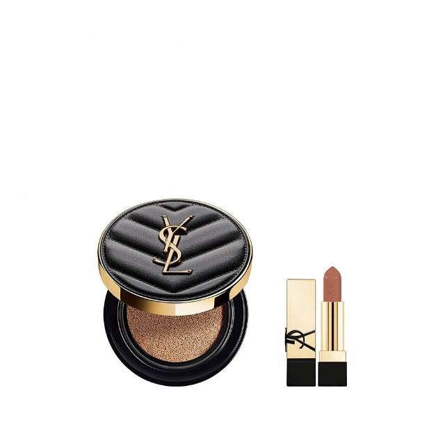 【YSL】官方直營 恆久完美霧光氣墊粉餅 SPF23/PA++12G(皮革氣墊/全新升級/任選1款)