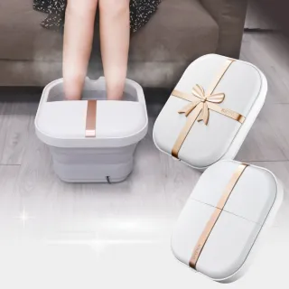 【KINYO】氣泡按摩摺疊足浴機 泡腳機(獨家經典款)