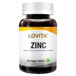 【LOVITA愛維他】胺基酸螯合鋅30mg 1入組(60顆)