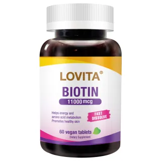 【LOVITA愛維他】生物素 11000mcg素食(60錠)