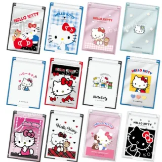 【小禮堂】Hello Kitty 隨身摺疊鏡 50th紀念