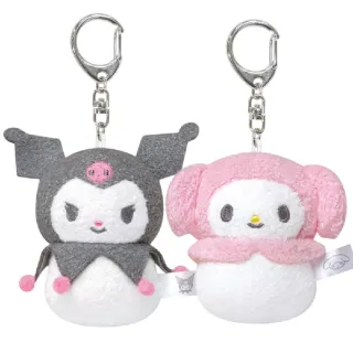 【小禮堂】Sanrio 三麗鷗 絨毛玩偶鑰匙圈 不倒翁款 Kitty 美樂蒂 酷洛米 帕恰狗