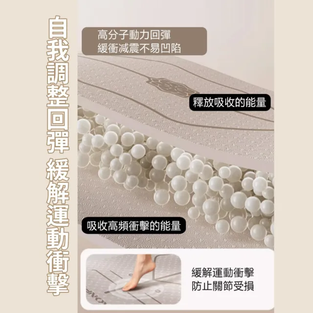【Michael Fitness 麥克健身】加寬80公分 瑜珈墊 TPE瑜珈墊 加厚瑜珈墊 防滑健身墊 有氧跳繩墊 瑜伽墊