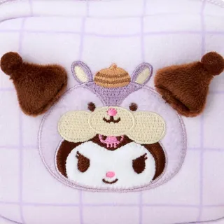 【小禮堂】雙11 Sanrio 三麗鷗 酷洛米 絨布化妝包 卡哇伊松鼠