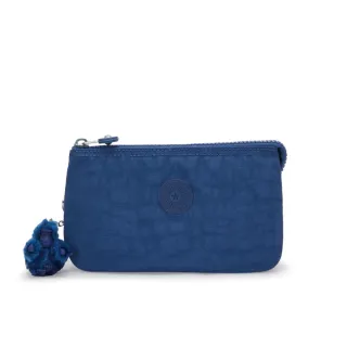 【KIPLING官方旗艦館】休閒藍三夾層配件包-CREATIVITY L