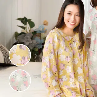 【Wacoal 華歌爾】2件組 睡衣-蓄熱升溫 遠紅外線 長袖褲裝 印花洋裝 (多選款)