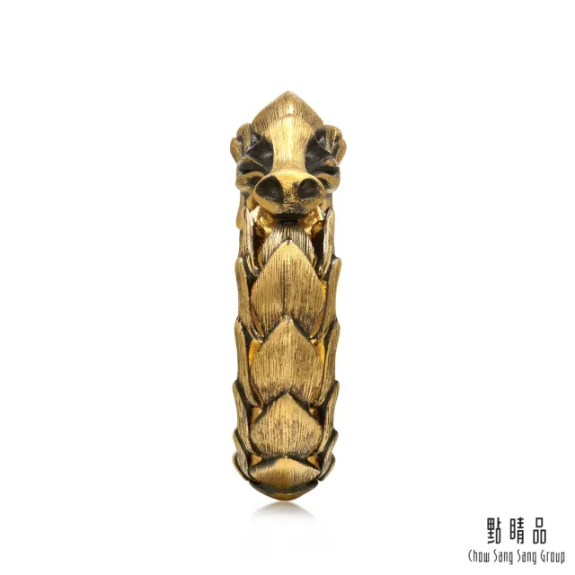 【點睛品】霸氣神龍 黃金戒指_計價黃金(港圍21號)