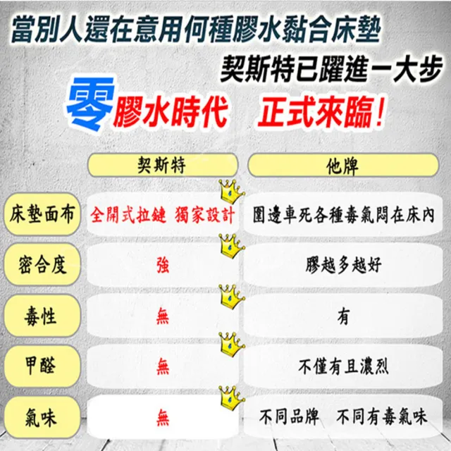 【Chester 契斯特】床墊 薄墊 薄形獨立筒  經典職人緹花布-3.5尺(單人加大)