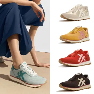 【FitFlop】RETRO-Q FF 金屬色/布料/麂皮休閒鞋-女(多色)