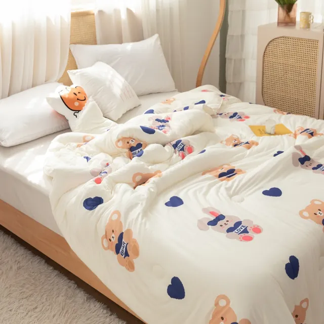 【寢聚 Sleep Club】韓系針織棉雲朵被 四季被 棉被 涼被 多色任選 雙人被 150x200cm 涼被/冷氣毯