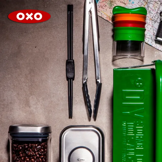 【OXO】好好握不傷鍋矽膠3件組-矽膠鍋鏟+9吋餐夾+長筷(3色可選)