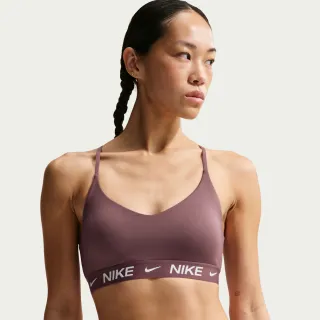 【NIKE 耐吉】運動內衣 女 輕度支撐 慢跑 瑜珈 AS W NK DF INDY LGT SPT BRA 藕 FD1063-502