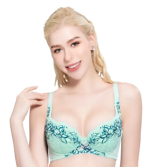 【Swear 思薇爾】買一送一2件組花芯系列A-F罩蕾絲包覆女內衣(2色各1)