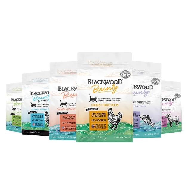 【BLACKWOOD 柏萊富】美國Bounty棒吉頂級無穀貓飼料 4.5磅/2公斤(貓糧 貓飼料 貓乾糧 含肉量82%以上)