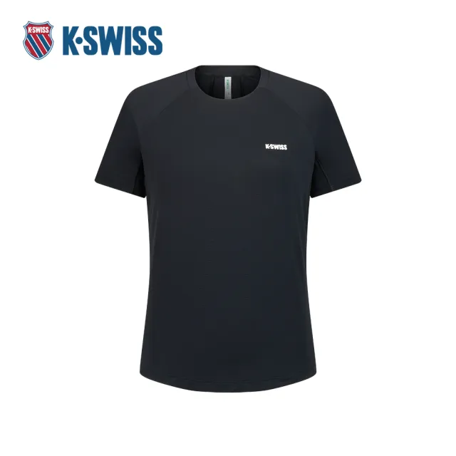 【K-SWISS】專業運動T恤 SHIRTKC7522WMTS43 吸濕排汗 女上衣 正黑色 1911679-008