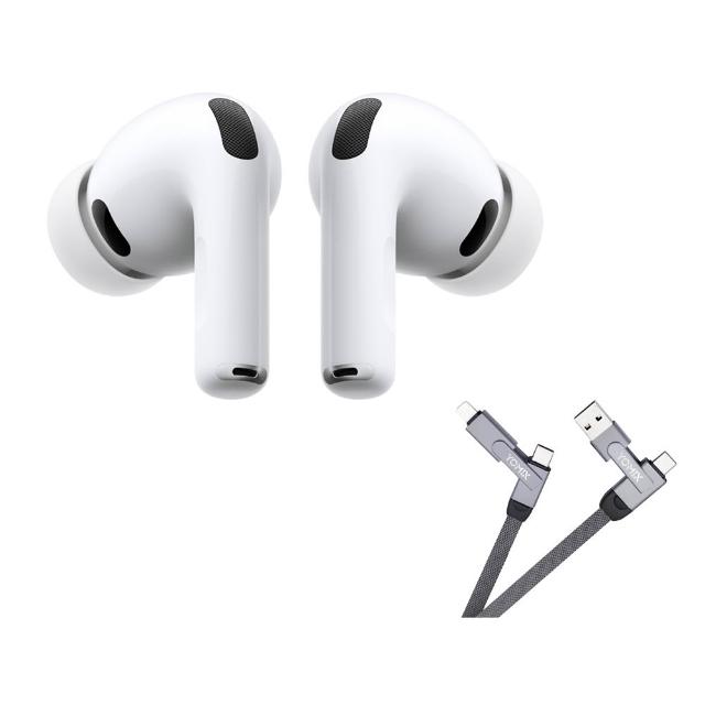 六合一快充線組【Apple】AirPods Pro 3 主動式降噪 藍牙耳機搭配MagSafe充電盒(MFHP4TA/A)