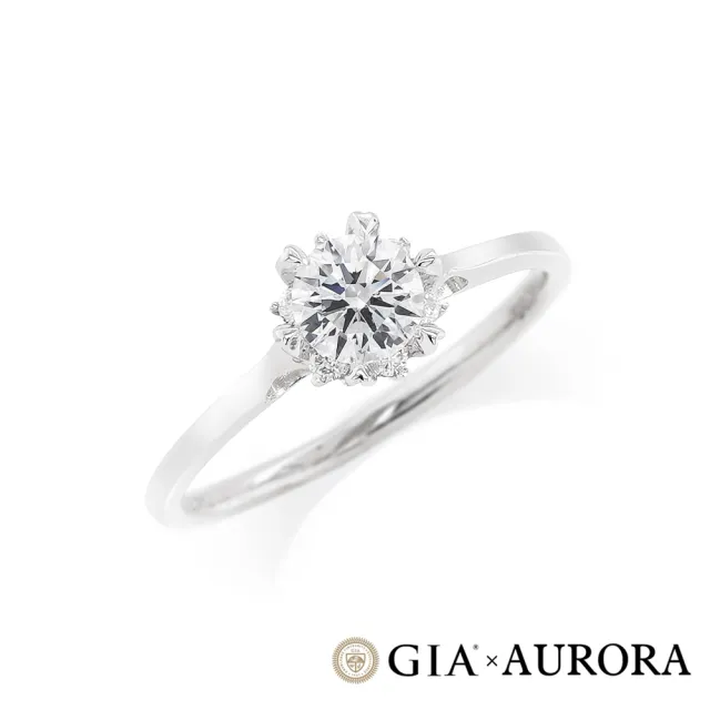 【AURORA 歐羅拉】GIA 30分F I1八心八箭天然真鑽 PT950 鉑金台 鑽戒 星語