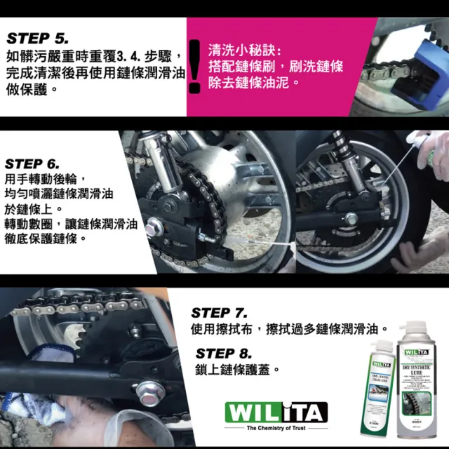 【WILITA 威力特】OMC2競技型鏈條潤滑油300ML (高持久性半濕式)
