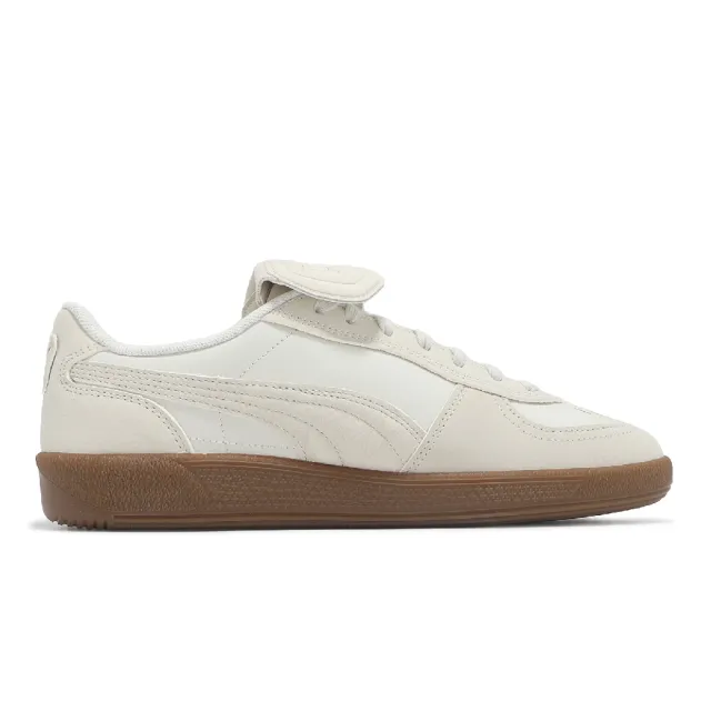 【PUMA】休閒鞋 Palermo Premium 男鞋 女鞋 米白 粉 麂皮 翻鞋舌 焦糖底 德訓鞋 同款(401744-01)
