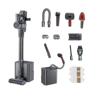 【GOOFINDS 谷凡】自動集塵吸塵器寵物美容組「鈦灰吸」(專利切換寵物美容站/ 自動集塵科技/ V3DS)