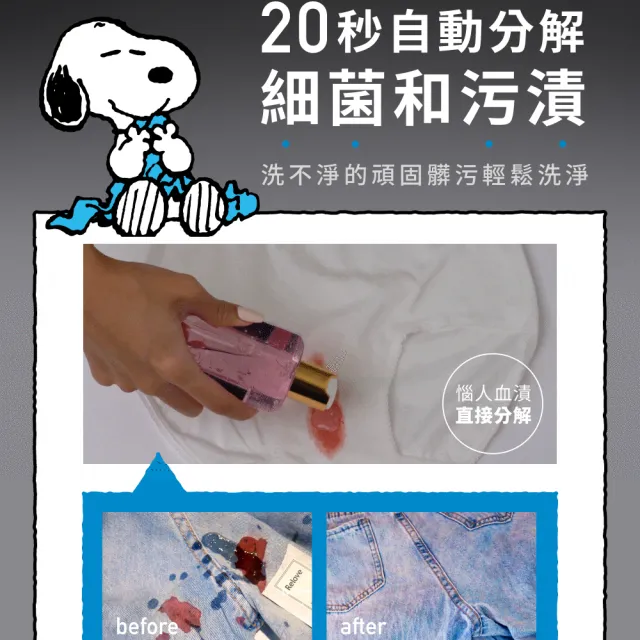 【Relove】SNOOPY聯名手洗精220mlx3入禮盒+聯名盥洗包(贈吊飾盲盒1入四款隨機)