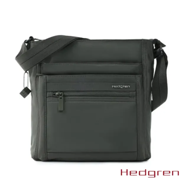 【Hedgren】INNER CITY系列 HIC370 ORVA款式 RFID防盜 四層收納 方形側背包(黑色/墨綠/灰棕
