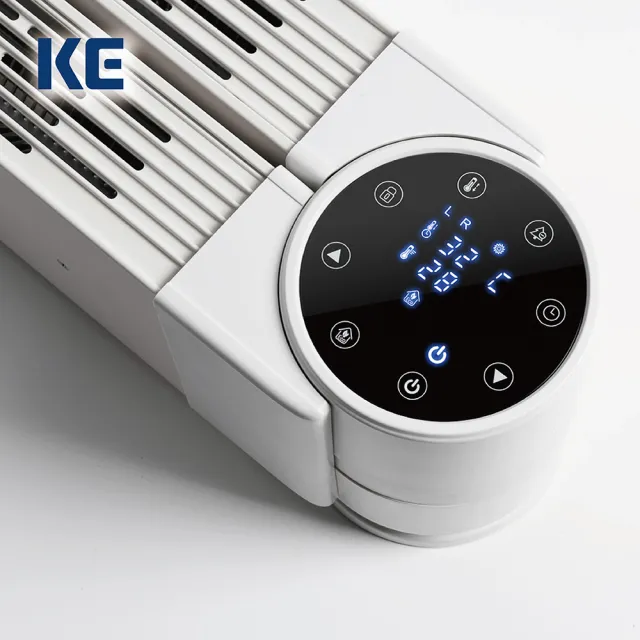 【嘉儀】可調式雙翼式對流電暖器 KEB-222(180度雙側出風/兒童安全鎖/24小時預約關機/觸控面板/搖控功能)