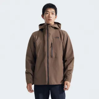 【The North Face】北面男款棕色DryVent防水透氣保暖連帽羽絨內裡三合一外套｜83SL1OI