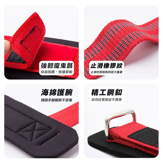 【ZA 喆安 Fitness】重量訓練T字款傳統拉力帶(健身/啞鈴/硬舉/拉背/護腕)